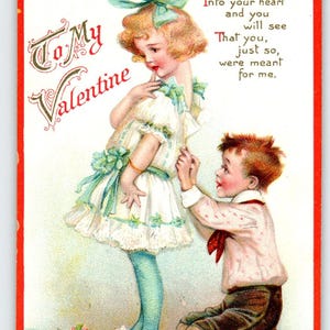 Carte postale ancienne 926 de Tuck pour la Saint-Valentin, années 1910 – Ma chérie – Frances Brundage Art