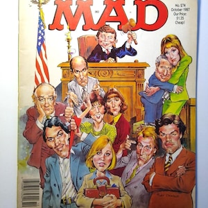 MAD マガジン 1987 年 10 月号 #274 リーサル ウェポン エルム街の悪夢 LA 法律パロディ
