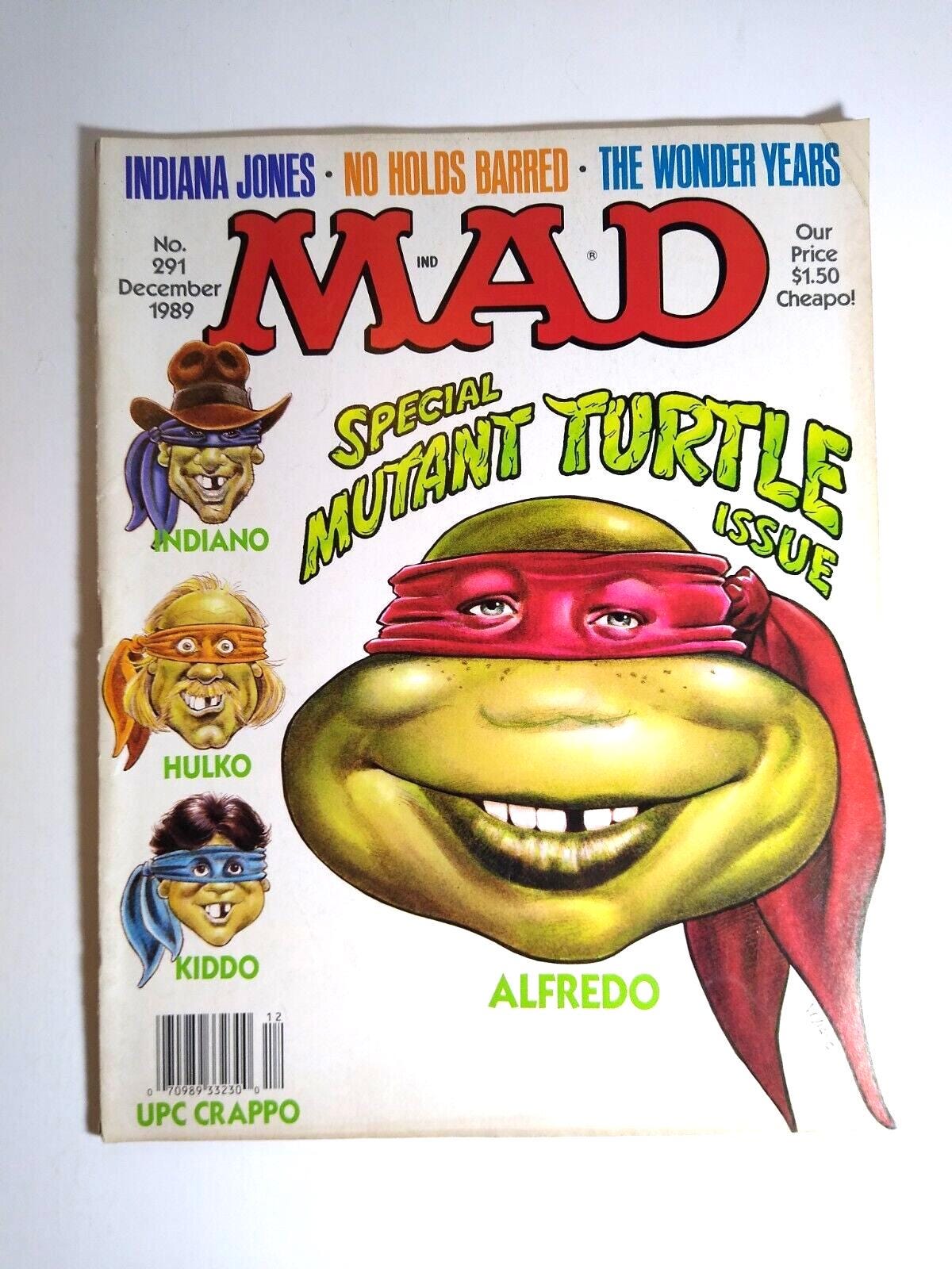 MAD Magazine 1989 Teenage Mutant Ninja Turtles Wonder Years MAD Magazine 1989 Teenage Mutant Ninja Turtles Wonder Years