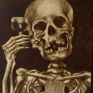 Halloween carte postale Ullman Fantasy squelette mort boissons 1910 South Bend IND 160 cadeau unique