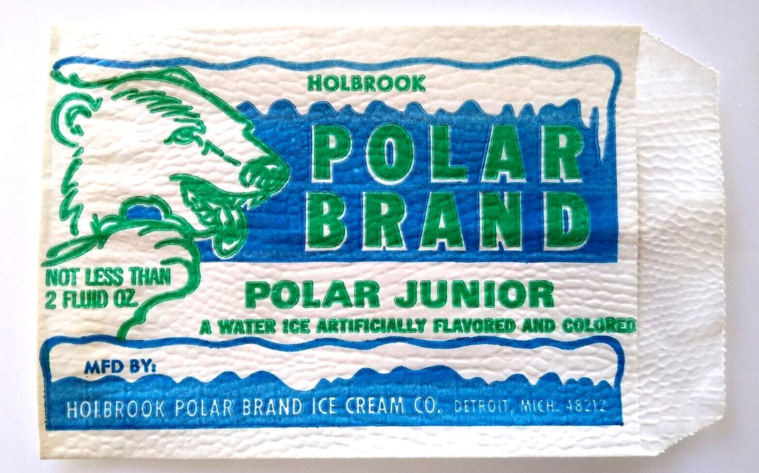 Polar Bear Brand Ice Cream Sandwich Polar Junior Wrapper Etsy