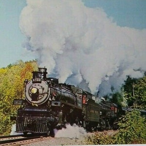 Railroad Postcard Canadian Pacific 1286 Locomotive Steam Train Audio Visual Unique Gift
