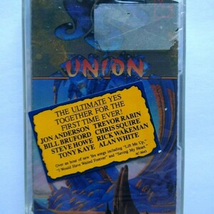 Yes Union Cassette Tape 1991 Progressive Art Rock Album Hype Sticker SEALED Unique Gift