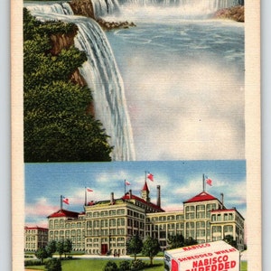 Carte postale Nabisco Shredded Wheat Niagara Falls, New York, Linge de maison, cadeau unique, cadeau unique