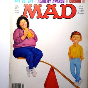 MAD マガジン 1989 年 6 月号 #287 ロザンヌ コクーン 映画 テレビ 風刺 コミック ヴィンテージ