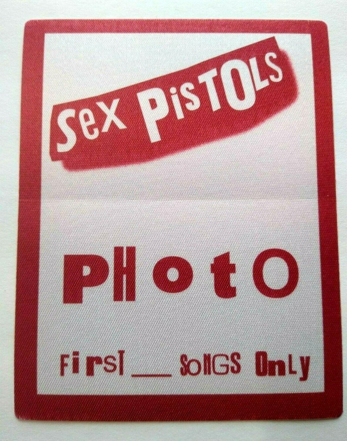 Sex Pistols Punk Rock Music Backstage Pass Original 1996 Reunion