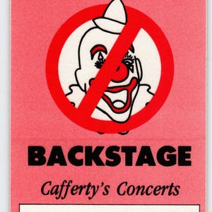 Van Halen No Clowns Balance Red Backstage Pass Original 1995 Hard Rock Music Unique Gift