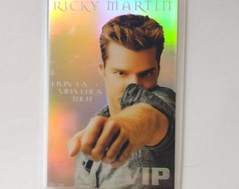 Ricky Martin Livin' La Vida Loca Tour Backstage Pass VIP Laser Laminated Reflect Unique Gift