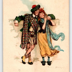 Frances Brundage Antique Raphael Tuck Postcard &quot;Mit All Mine Luff&quot; German 102