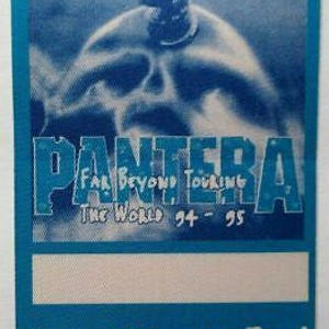 Pantera Backstage Music Pass Original Far Beyond Driven Heavy Metal Skull Blue