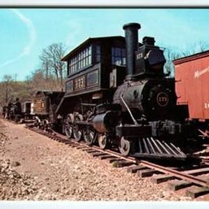 Vintage Baltimore & Ohio #173 Steam Locomotive Postcard Missouri