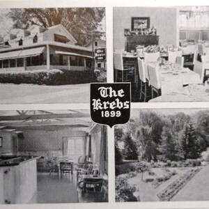 The Krebs Restaurant and Bar Skaneateles New York NY Carte postale vintage inutilisée Cadeau unique