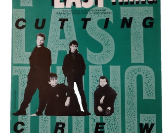 Cutting Crew The Last Thing Sheet Music 1989 Rock Pop Eede Macmichael Vintage Unique Gift