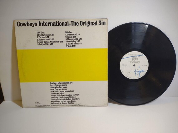 Cowboys International the Original Sin Vinyl LP Record Album