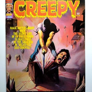 Vintage Creepy Magazine #66 Nov 1974 Axe-cidental Convention Ad Monster Vampires