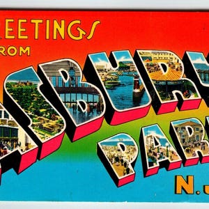Grüße von Asbury Park New Jersey Postkarten Bros Springsteen Chrome NJ Einzigartiges Geschenk