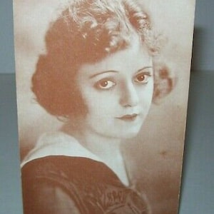 Billie Rhodes Postcard Unused Vintage American Actress Silent Films Arcade Card Unique Gift