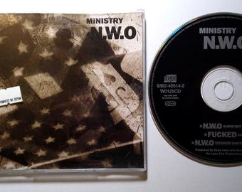 Ministry N.W.O CD EP Single 1992 Industrial Rock Thrash Metal UK Import Extended