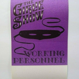 Madonna The Girlie Show Backstage Pass Original 1993 Music Concert Tour Purple Vintage Collectible Music Gift Rock Music Gift