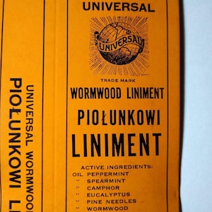 Wormwood Liniment Vintage Pharmacy EMPTY Box Universal Medicine Chicago ILL