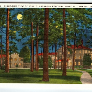 Linge de maison Archbold Memorial Hospital - Vue nocturne de Thomasville, Géorgie