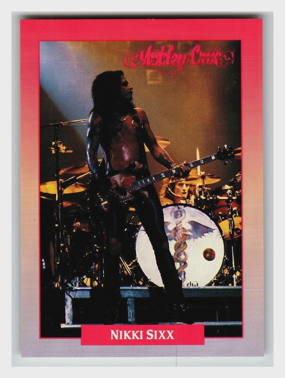 Nikki Sixx 1991 Rockcards Motley Crue 229 Brockum - Etsy