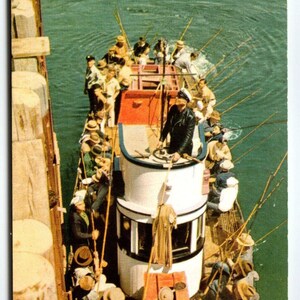 Carte postale Union Oil 76 Essence 1939 Bateau de haute mer Côte sud de la Californie