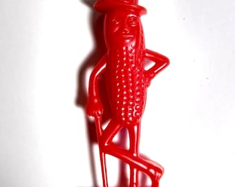 Planters Peanut Red Toy Whistle Original Plastic Figure 1950s Vintage Retro Cool