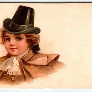 Frances Brundage Carte postale homme études de garçons manteau brun enfant Tuck 1537