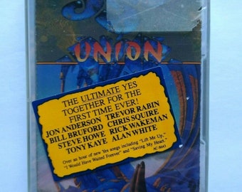 Yes Union Cassette Tape 1991 Progressive Art Rock Album Hype Sticker SEALED