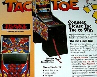 arcade tickets etsy