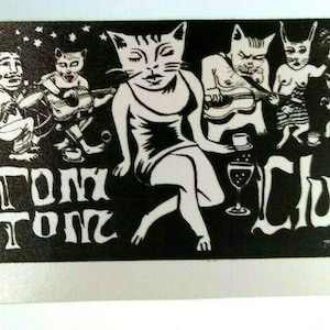 Tom Tom Club Backstage Pass Original Vintage New Wave Talking Heads Beatnik Cats Music Gift Unique Gift
