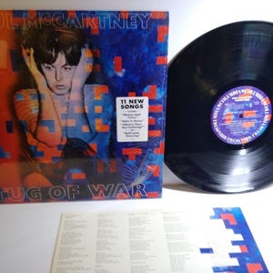 Paul McCartney Tug Of War Vinyl LP Record Album 1982 Pop Rock Take It Away Hype Unique Gift