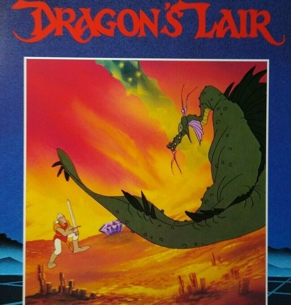 Starcom Dragons Lair Arcade Flyer Original Video Laser Game Etsy