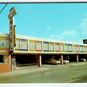 Mid-Town Cottage Postkarte Hagerstown Maryland alte Autos Vintage Chrom unbenutzt Retro