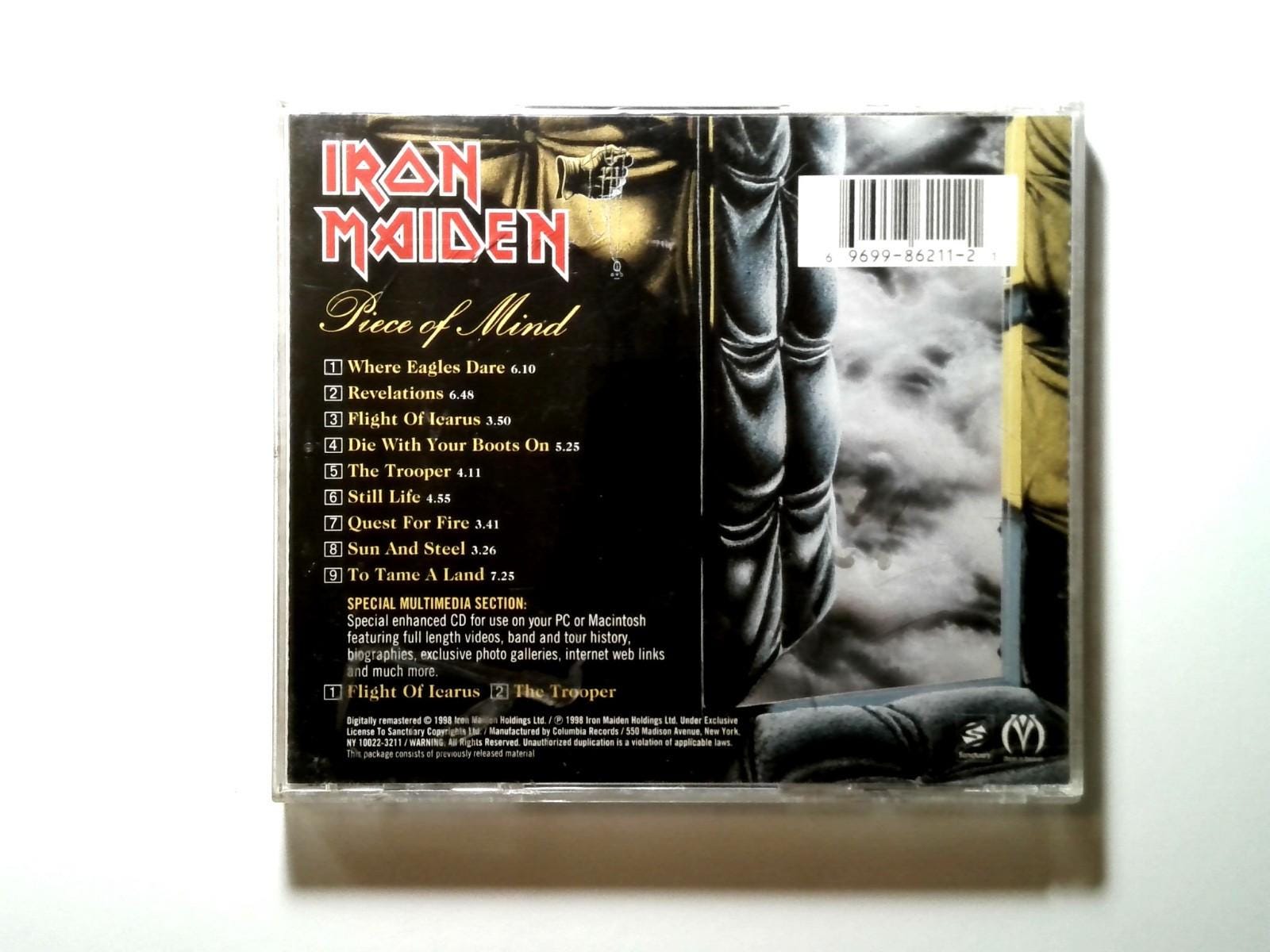 Iron Maiden - Piece of Mind CD - Enhanced Heavy Metal Hard Rock