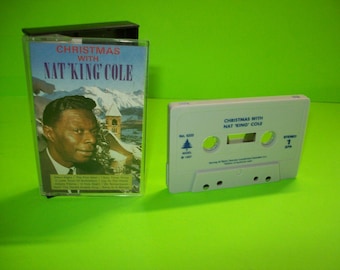 Nat 'King' Cole Christmas Cassette Tape, 1989 Jazz Soul Holiday Album