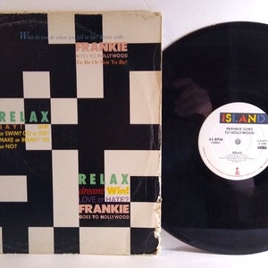 Frankie Goes To Hollywood Relax 12&quot; Vinyl Record Synth-Pop New Wave Electo 1983 WELL PLAYED