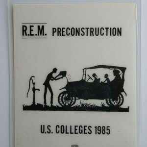 REM Backstage Pass Preconstruction US Colleges Laminated Alternative New Wave Music Gift Vintage