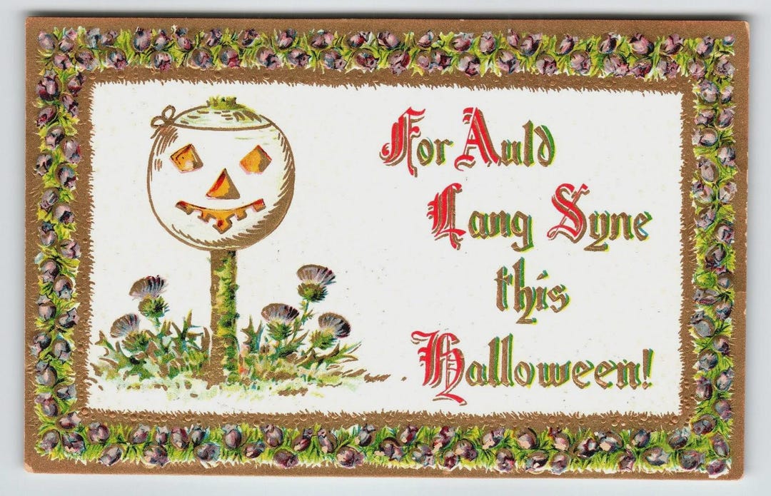 Vintage 1907-1915 Halloween Divided Back Postcard With Jack-o-lantern ...