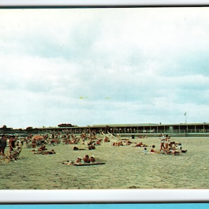 Vintage Delaware Coast Beach Lithograph Postcard by Tingle Printing