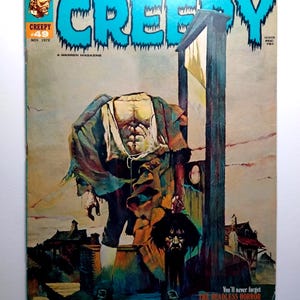 Vintage Creepy Magazine #49 November 1972 Headless Man Cover Monster Vampirella