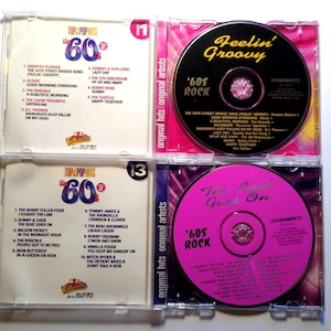 Top Of The Pop Hits The 60&#39;s Set Of 2 CDs The Beat Goes On Feeling Groovy Mod