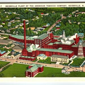 american tobacco reidsville nc Reidsville NC Postcard – American Tobacco Company Plant – Asheville  Postcard Co