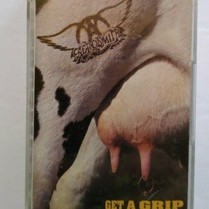 Aerosmith Get A Grip Cassette Tape Album 1993 Crazy Crying Livin On The Edge Unique Gift