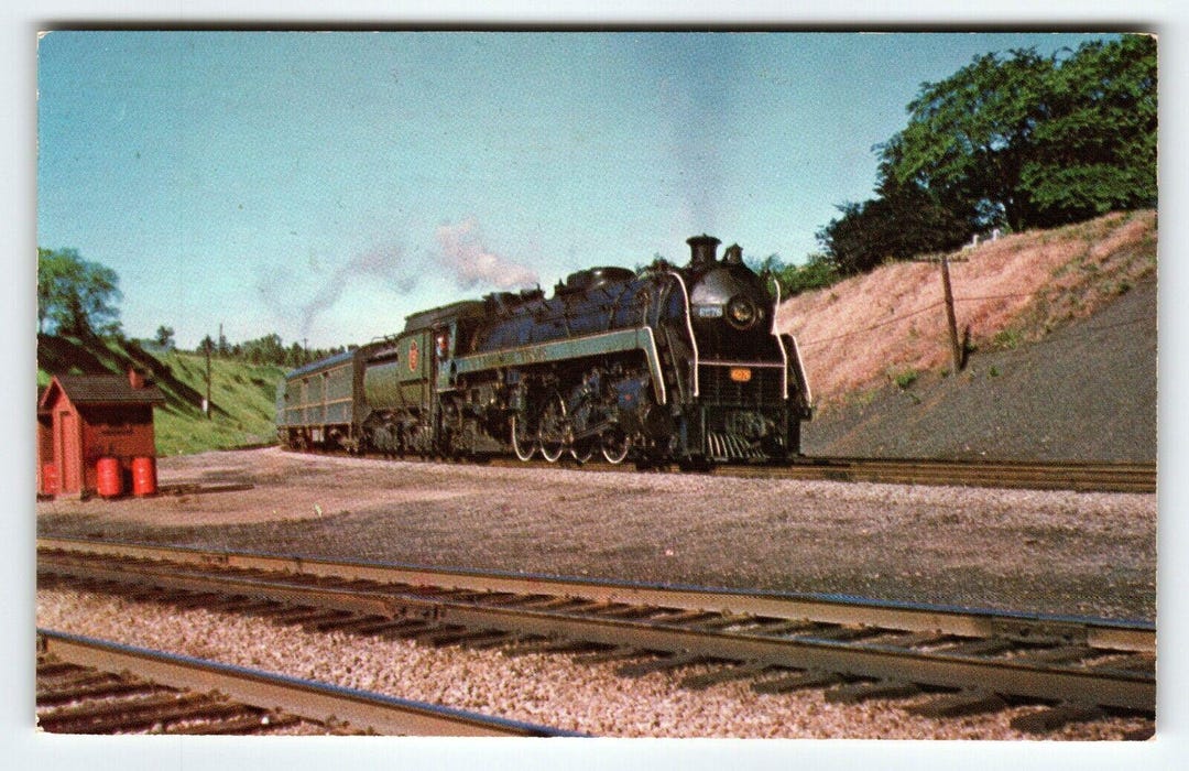Railroad Postcard Canadian National 6076 Locomotive Train Audio Visual ...