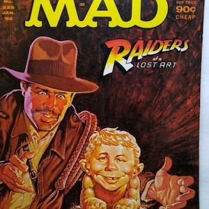MAD マガジン 1982 年 1 月号 第 228 号 レイダース/失われたアーク 家族全員でユニークなギフト