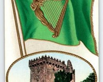 Vintage Blarney Castle Ireland St. Patrick's Day Postcard 1908