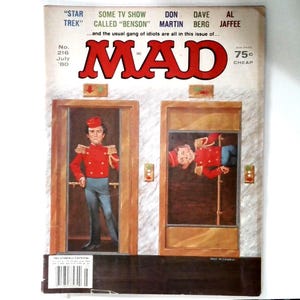 Mad Magazine #216 July 1980 - Benson, Star Trek, Dave Berg, Al Jaffee - Vintage
