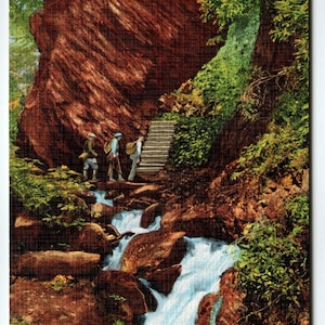 Carte postale vintage – Arch Rock, parc national des Great Smoky Mountains – Tenn Linen